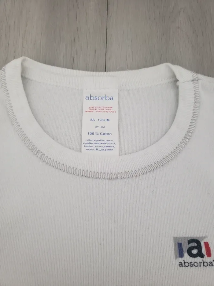 Maillot de corps absorba 8 ans - photo numéro 3
