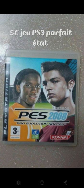 Jeux vidéo PES 2008 PlayStation 3