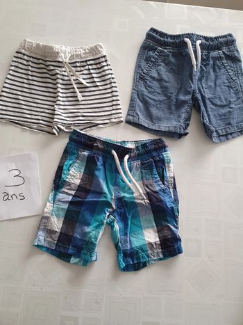 Lot shorts 3 ans