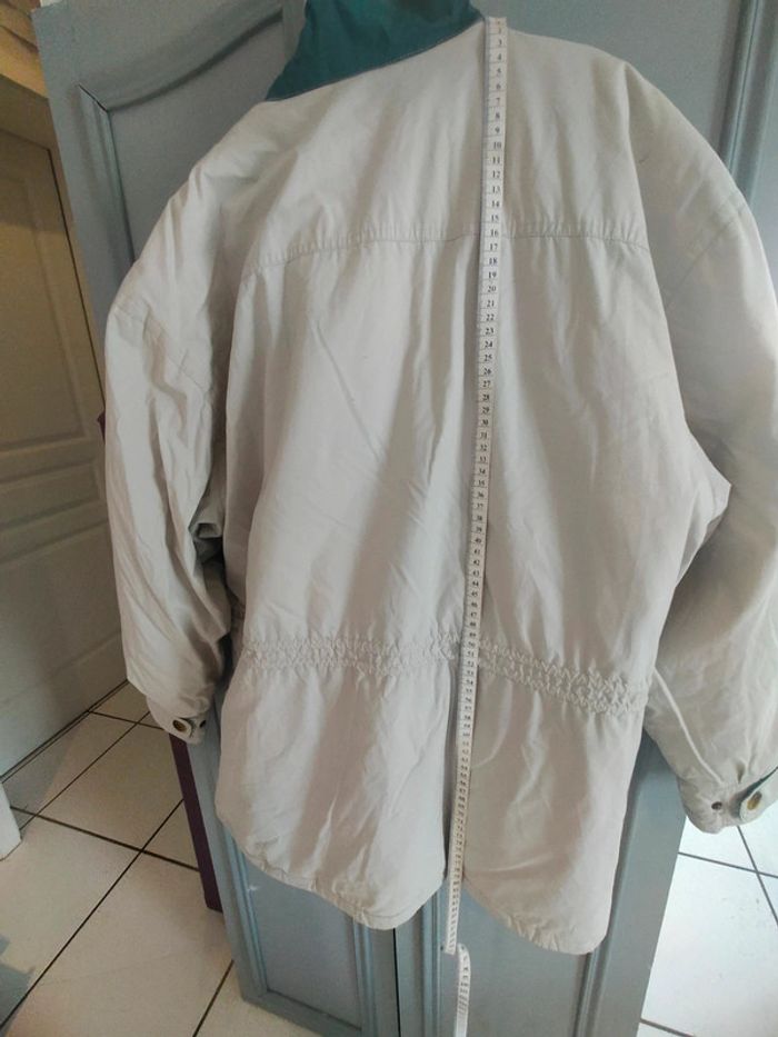 Veste blouson homme T 46 beige et vert - photo numéro 9