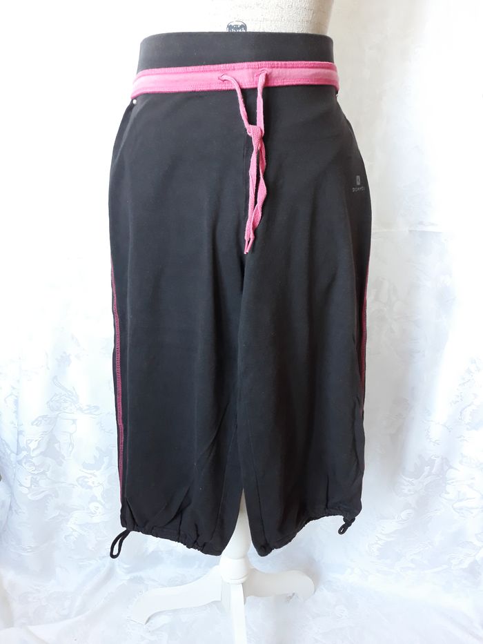 Faby27800 Legging sport femme 'Domyos Decathlon", noir et rose,  T M
