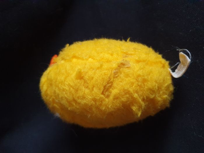 Rare peluche hochet œuf poussin jaune Création Chamti Ancien Hauteur 11 cm - photo numéro 4
