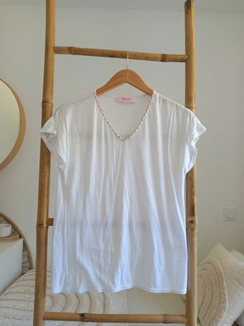 T-shirt blanc Afibel taille 38 / 40