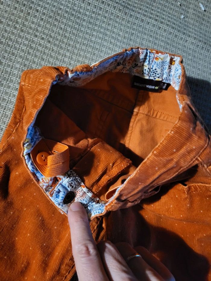 Pantalon velours côtelé hiver 5ans sergent major - photo numéro 4