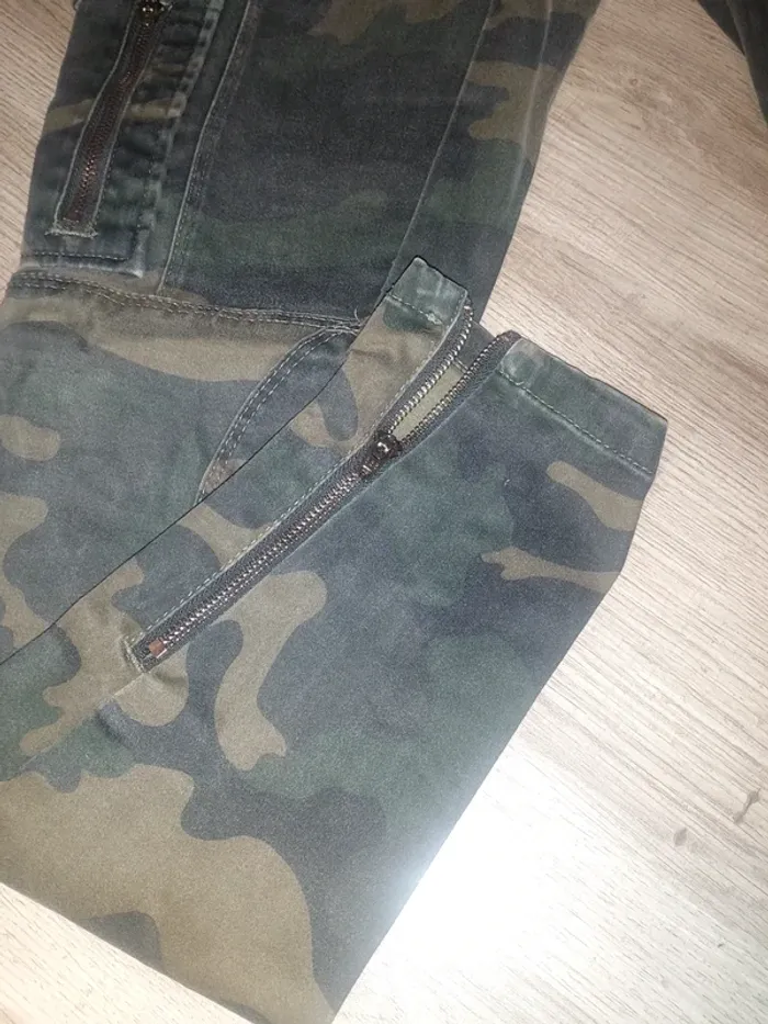 Pantalon militaire slim T.38 - Zara - photo numéro 2