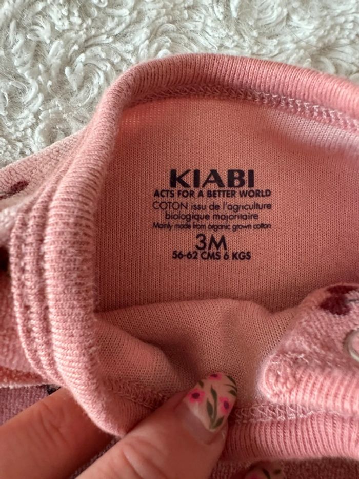 Haut de pyjama, brassière, cardigan, Kiabi, 3 mois - photo numéro 2