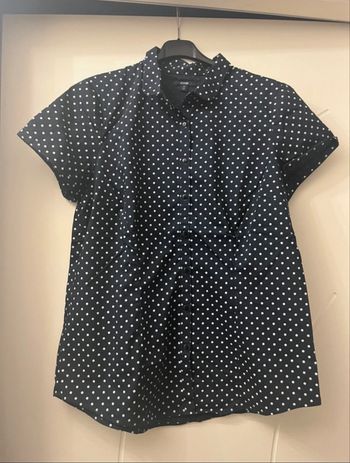Chemise manches courtes à pois Kiabi 