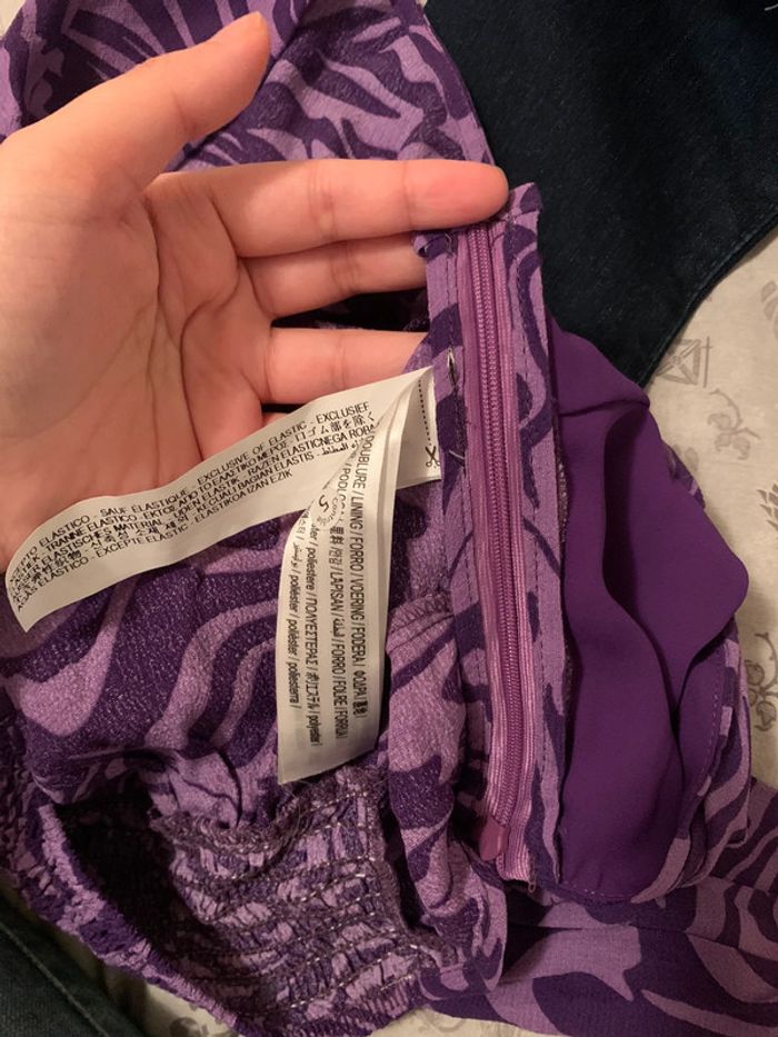 Crop top violet/mauve taille L - photo numéro 9