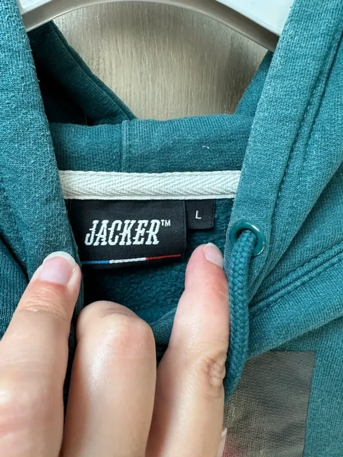 Sweat Jacker Part III Chapitre 1 bleu canard taille L - photo numéro 8