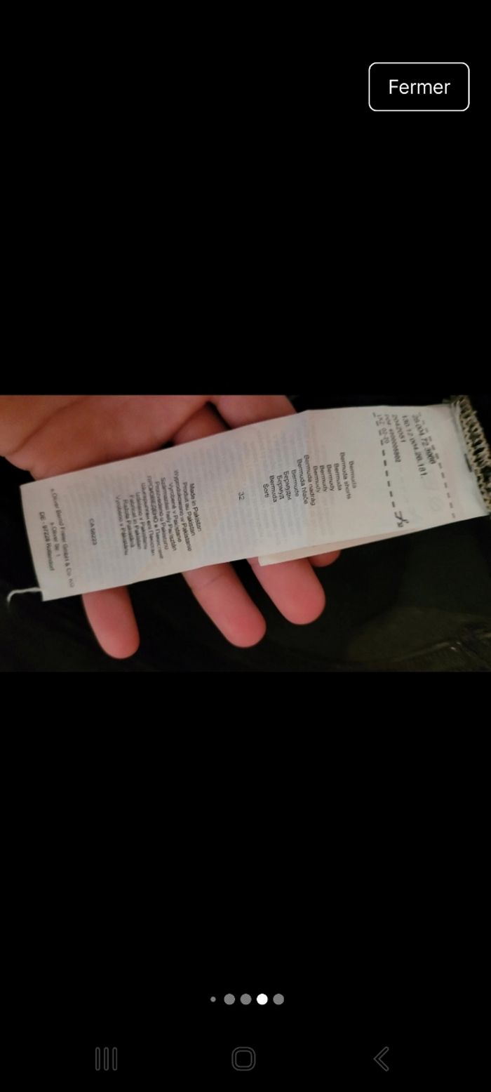 Short en jean noir S. Olivier - photo numéro 9