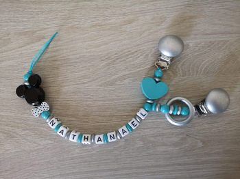 Attache sucette +doudou  2 en 1