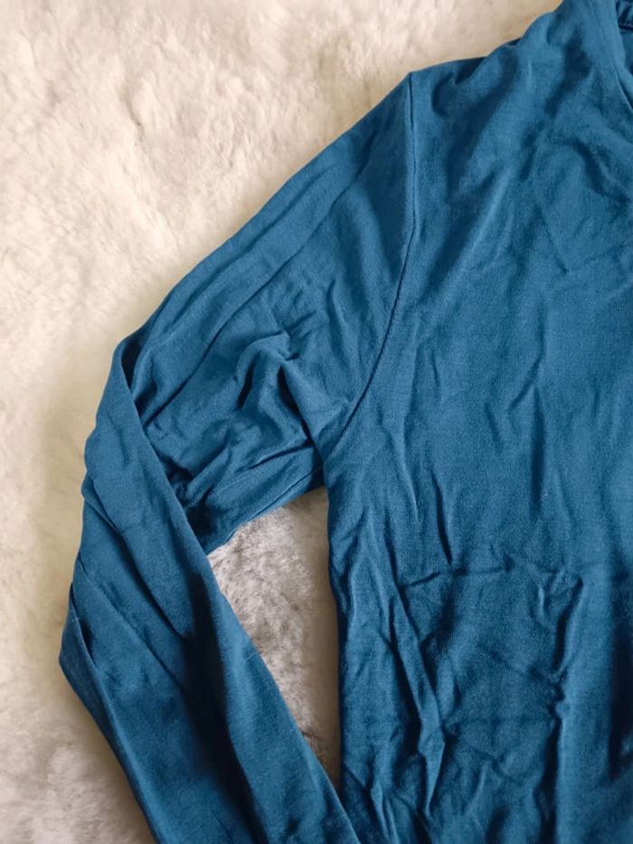 Teeshirt manche longue bleu Majestic Filatures - photo numéro 3