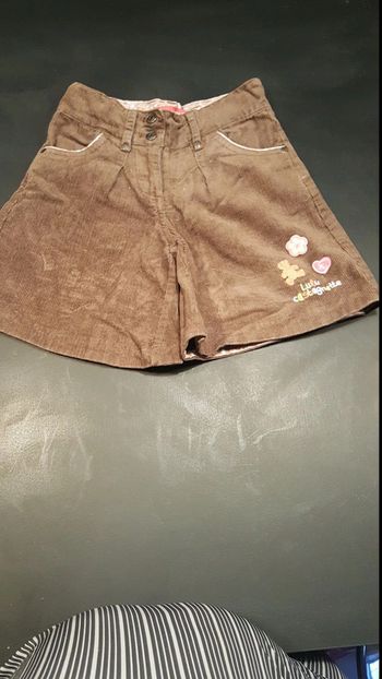 Short velours lulu castagnette 3 ans