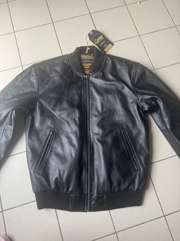 Veste en cuir noir - photo numéro 4