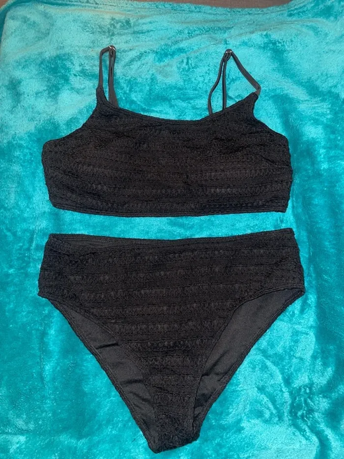 Maillot de bain noir Temu XL