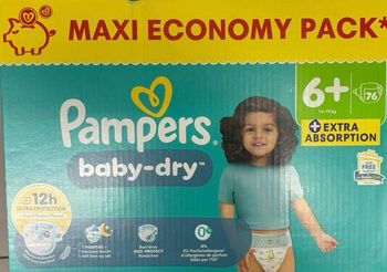 Couche Pampers taille 6+