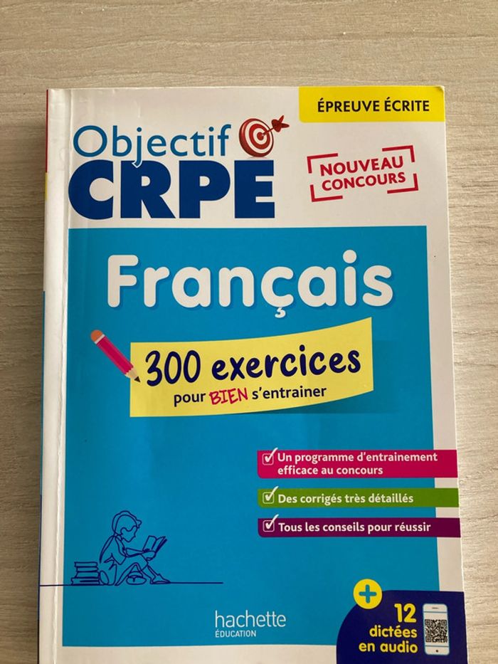 Objectif CRPE 2026 – Français – 300 exercices corrigés