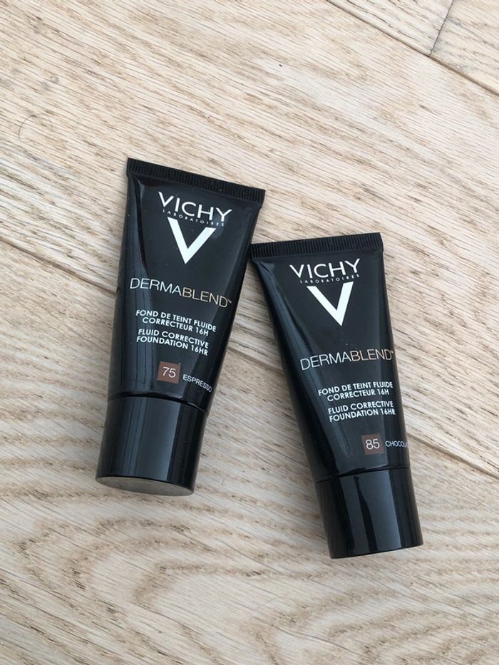 Lot deux fond teint neuf vichy dermablend