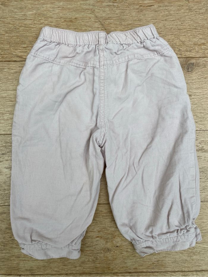 Pantalon velours taille élastique bébé fille 18 mois - photo numéro 2