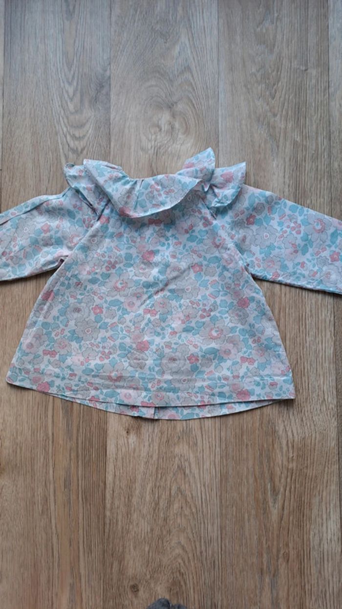 Ensemble Jacadi blouse liberty et jean 3 mois fille - photo numéro 6