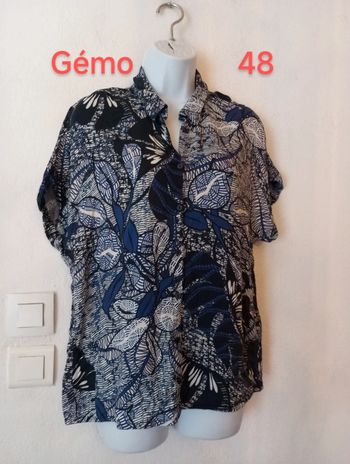 Chemise manches courtes femme.48