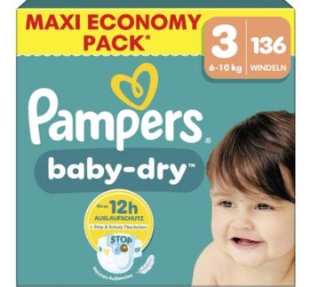 Pamperd baby dry taille 3 