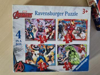 Puzzle x 4  à partir de 3 ans marvel avengers