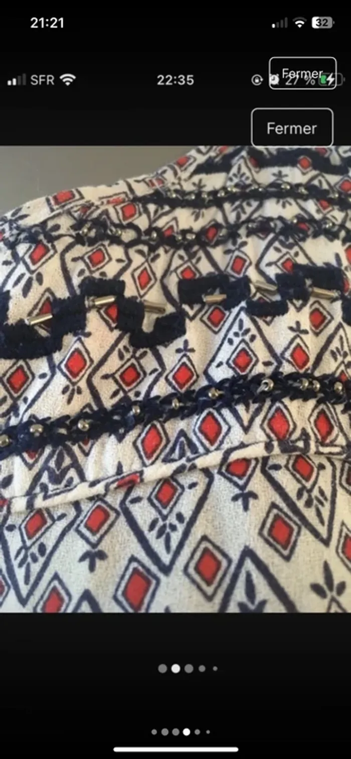 Magnifique blouse avec broderie en 42 de la boutique Esprit en excellent état - photo numéro 6