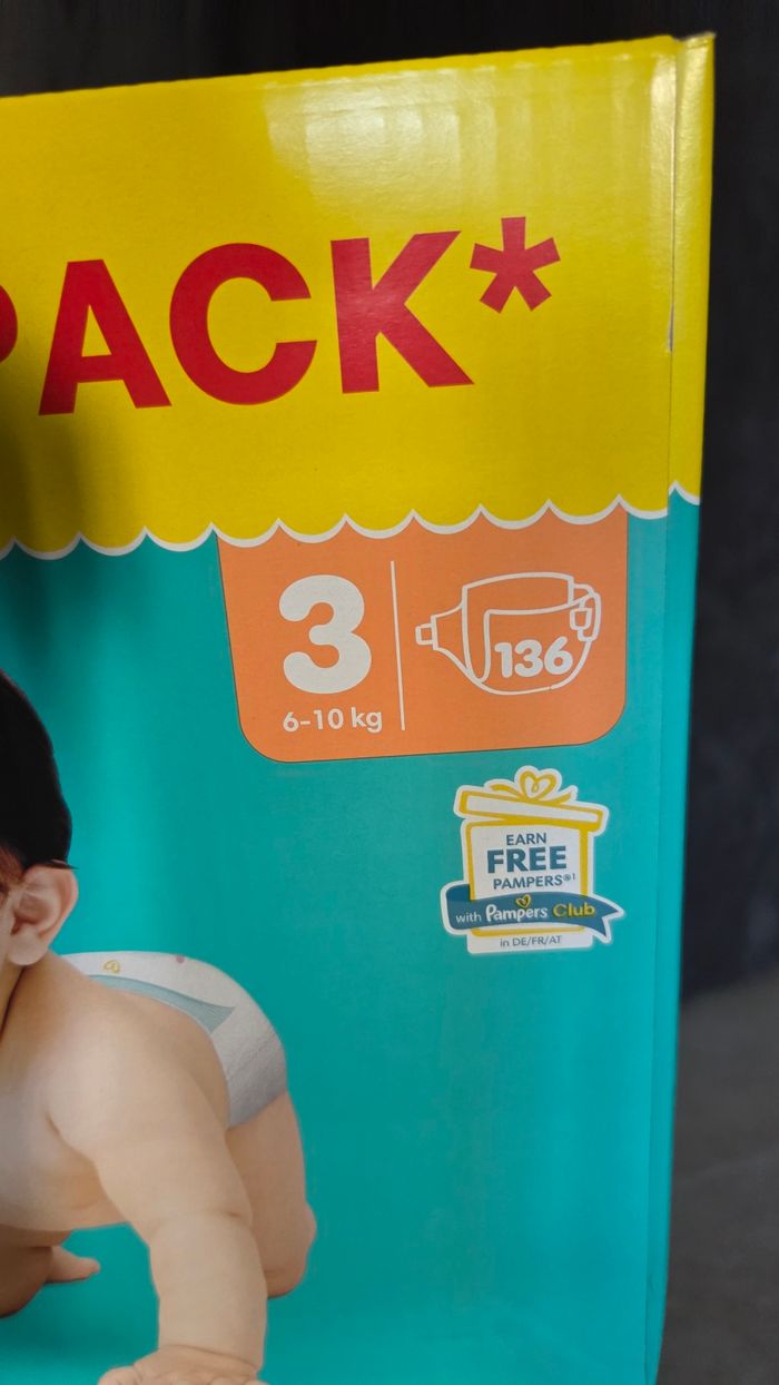 Couches pampers baby dry taille 3 - photo numéro 2