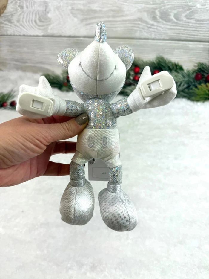 Peluche d’épaule Disney Mickey Sequin argent 20th anniversary Tokyo Disneyland - photo numéro 16