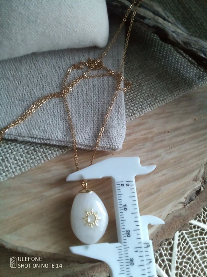 Collier pierre de la plage de côte landaise - photo numéro 2