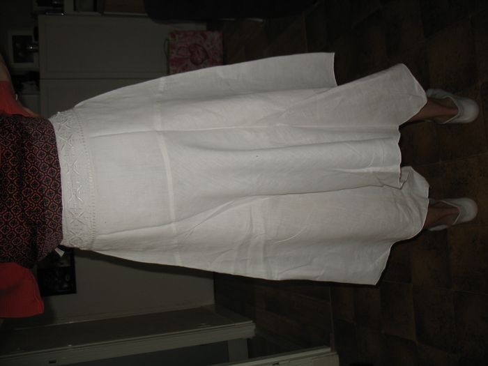 JUPE MI LONGUE BLANCHE "H&M" - TAILLE 38 - n°05 - photo numéro 7