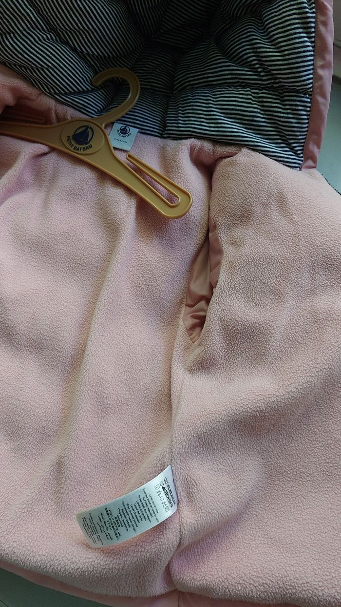 Manteau hiver fille rose petit bateau 24 mois 86 cm - photo numéro 5