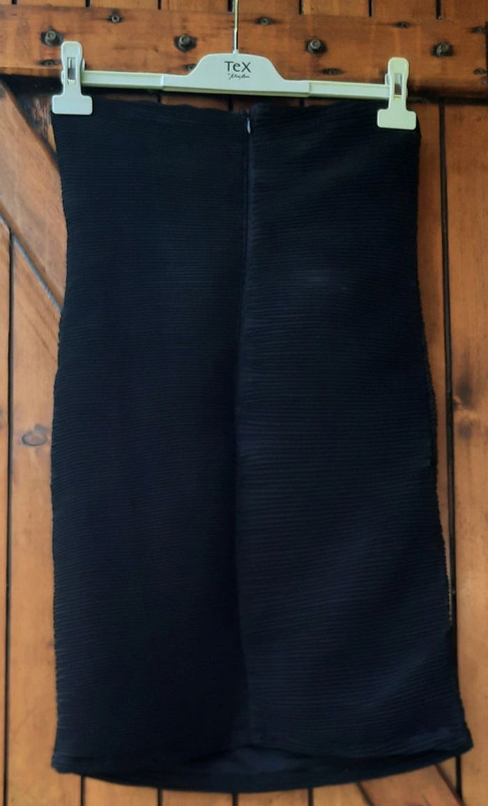 Robe bustier noire moulante L - photo numéro 6