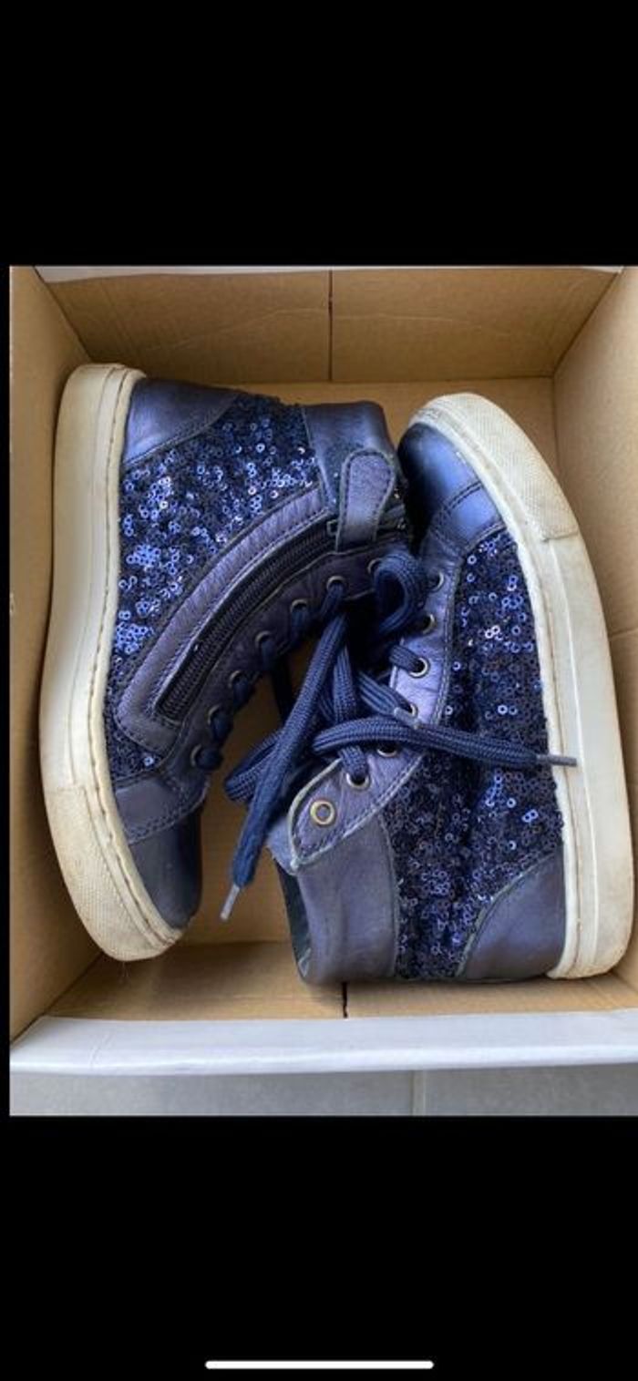 Basket pailleté bleu nuit Taille 31 - photo numéro 9
