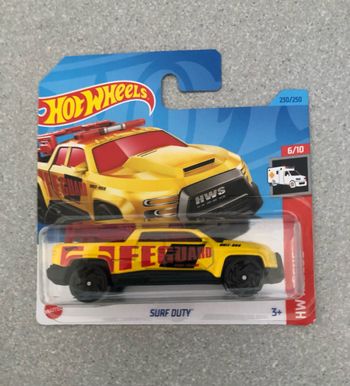 Miniature hot wheels surf duty