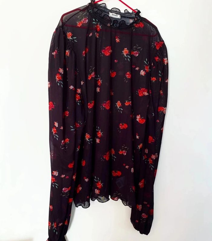 Blouse transparente à fleurs Pimkie