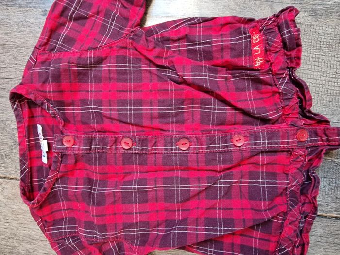 Chemise à carreaux 12 mois - photo numéro 2