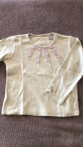 T-shirt manches longues Inditex fille 5-6 ans