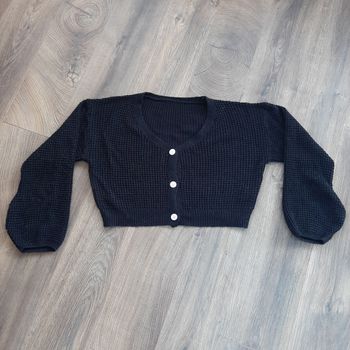 Gilet court maille fille 14 ans 