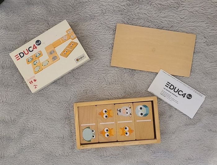 Dominos animaux en bois - photo numéro 2