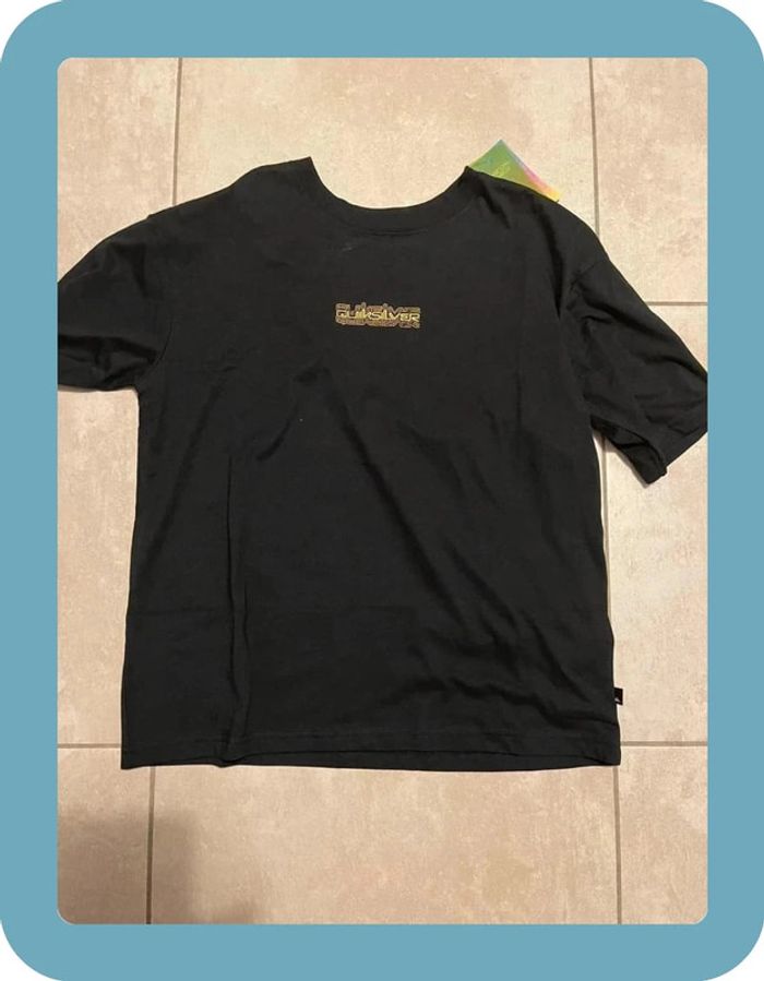 Beau t-shirt manches courtes noir garçon 14 ans QuickSilver - photo numéro 3