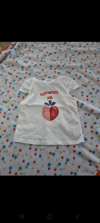 T-shirt blanc okaidi