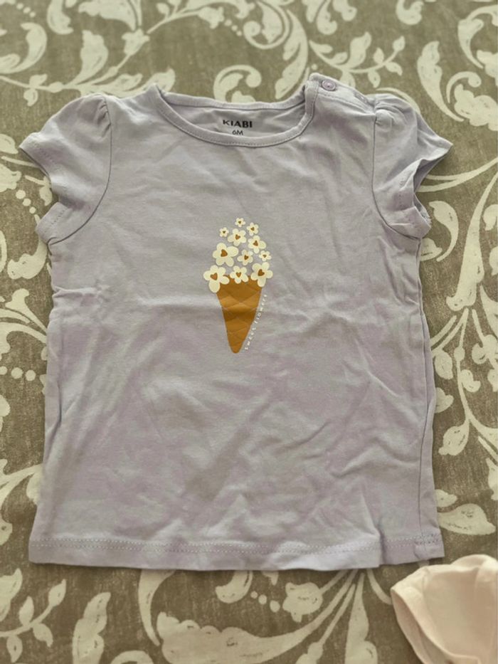 Lot teeshirt 6 mois - photo numéro 4