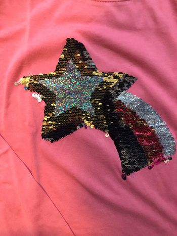 Tee-shirt Kiabi 10 ans fille avec sequins