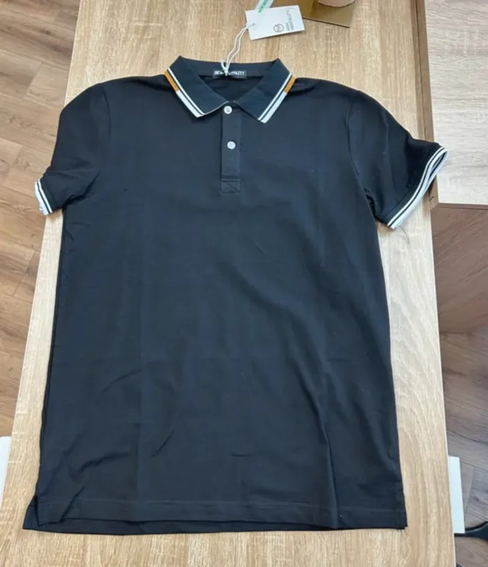 Polo homme noir taille M neuf t-shirt homme noir - photo numéro 3