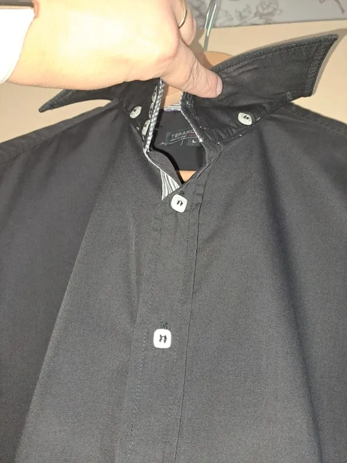 Chemise neuve homme noire Terance Kole L - photo numéro 4