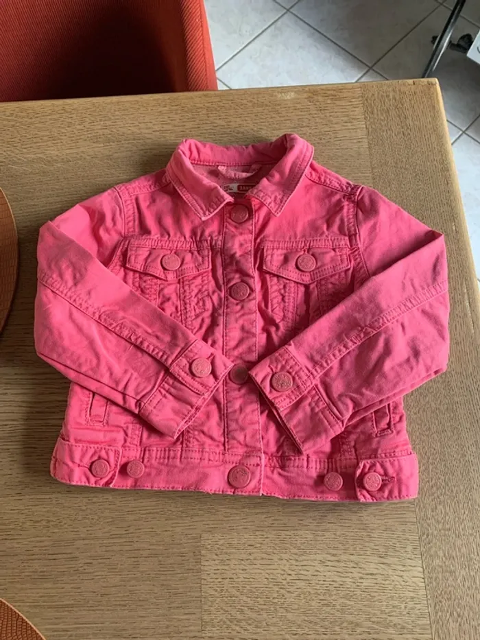 Veste jean rose 3 ans