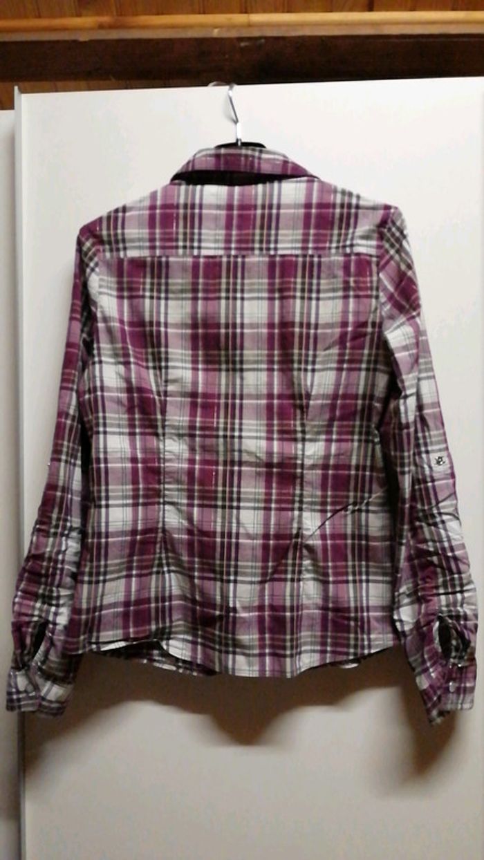 Chemise blanche et violette - photo numéro 4