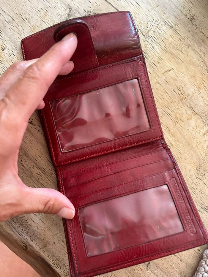 Porte feuille monnaie David jones en cuir - photo numéro 4